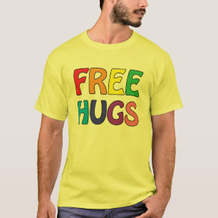 Geben Sie Umarmungs-grundlegendes T-Shirt frei