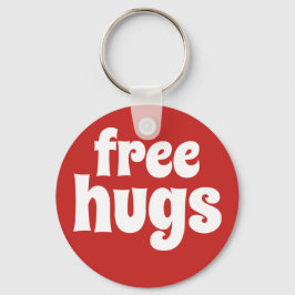 Geben Sie Umarmungs-Knopf Keychain frei Schlüsselanhänger