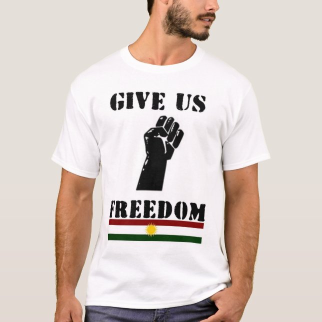 Geben Sie uns Freiheit T-Shirt (Vorderseite)
