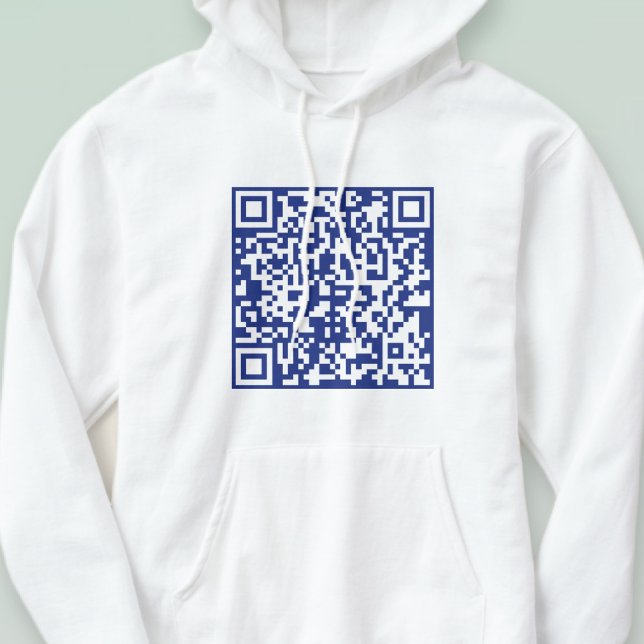 Geben Sie URL sofort generierten QR-Code ein | Nav Hoodie (Von Creator hochgeladen)