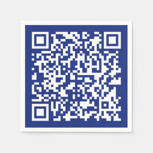 Geben Sie URL sofort generierten QR-Code ein Nav Serviette