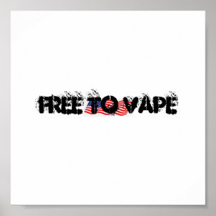 GEBEN SIE ZU VAPE ENTWURF FREI POSTER