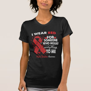 Geberverband für Thrombozyten Unterstützung Red T-Shirt