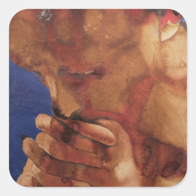 Gebet 1981 quadratischer aufkleber (Vorderseite)