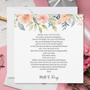 Gebet am Hochzeitstag Karte
