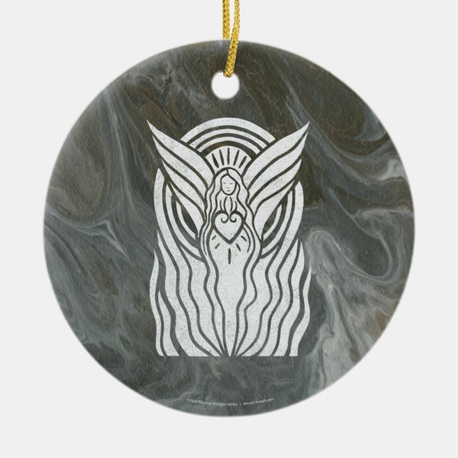 Gebet Angel Keramik Ornament (Vorne)