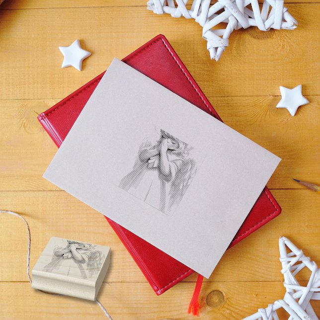 Gebet Angel Little Girl Wings Gummistempel (Von Creator hochgeladen)