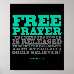 Gebet Christlicher Gott Bibel Jakobus 5_16 Poster