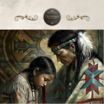 Gebet-Decoupage mit Indigenem Amerikanischen Ältes