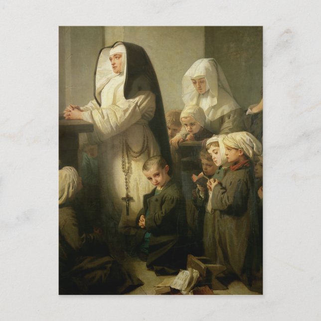 Gebet der Kinder, die an Ringwurm leiden Postkarte (Vorderseite)