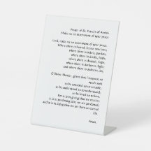 Gebet des Friedens durch den Heiligen Franz von As