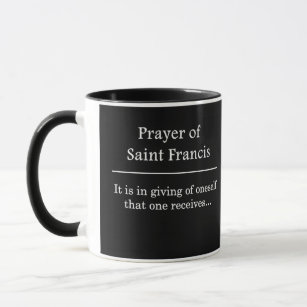 Gebet des Heiligen Franziskus Tasse