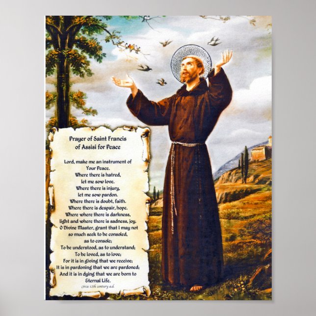Gebet des Heiligen Franziskus von Assisi 15:17 Par Poster (Vorne)