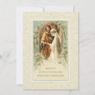 Gebet des hl. Padre Pio nach der heiligen Kommunio Einladung