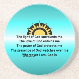 Gebet des Schutzes Getränkeuntersetzer