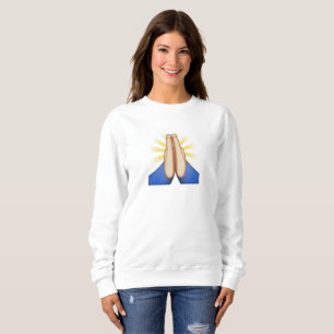 Gebet Emoji Frauen Sweatshirt