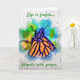 Gebet-Ermutigung Monarch Butterfly Karte