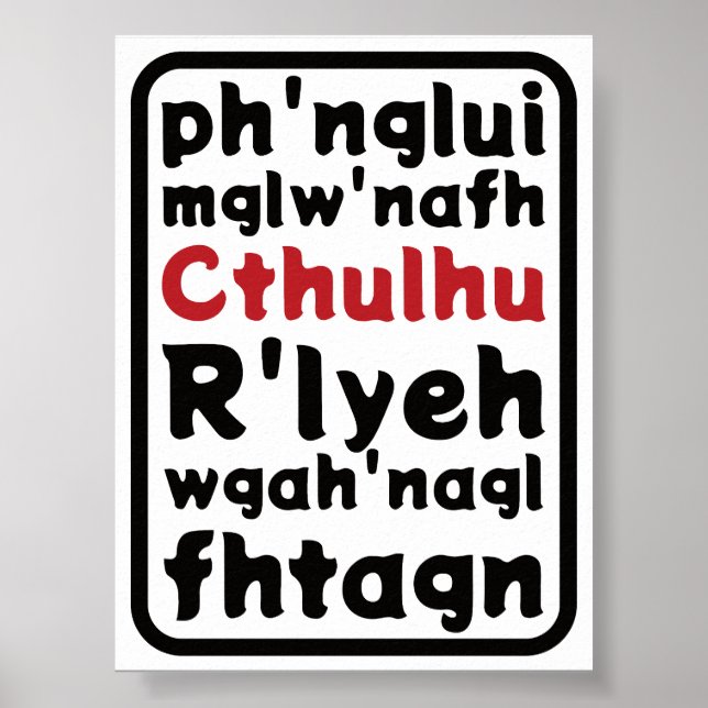 Gebet für Cthulhu Poster (Vorne)