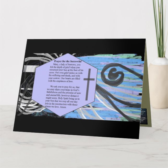 Gebet für das traurige karte (Vorderseite)