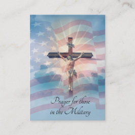 Gebet für die in der Militärdienst-heiligen Karte