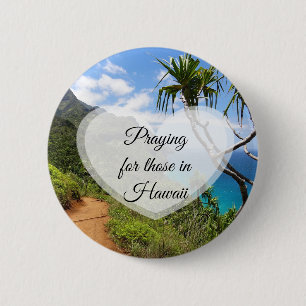 Gebet für die in Hawaii Button