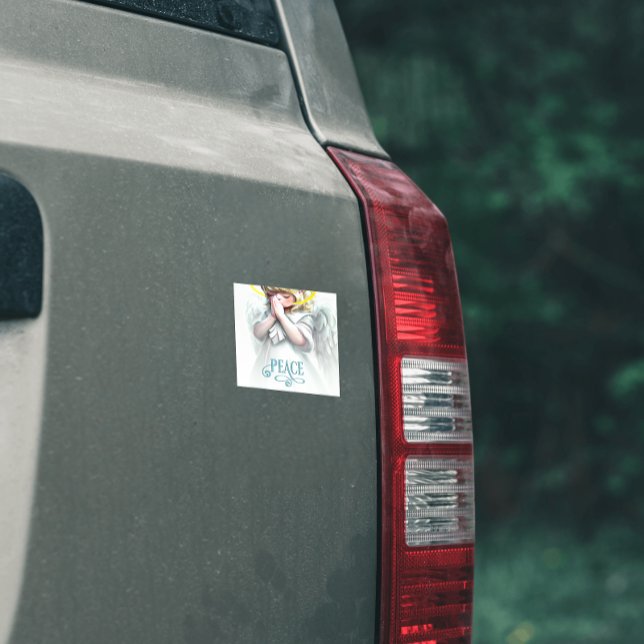 Gebet für Frieden Angel Holiday Magnetic Magnetkarte (Von Creator hochgeladen)