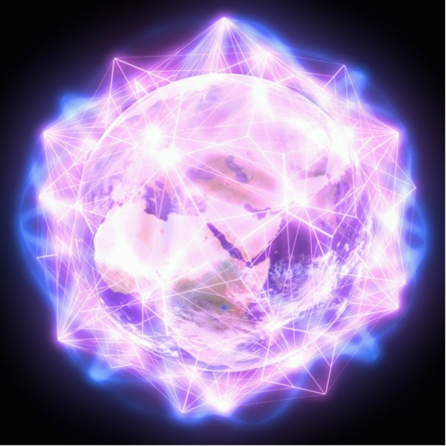 Gebet für Gaia-Skulptur Freistehende Fotoskulptur (Vorne)