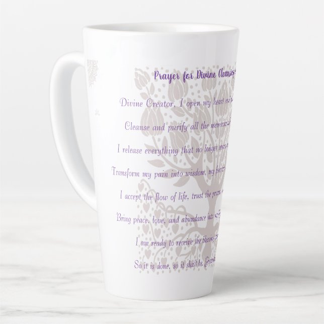 Gebet für göttliche Reinigung und Angleichung Milchtasse (Linke Ecke)