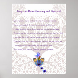 Gebet für göttliche Reinigung und Angleichung Poster