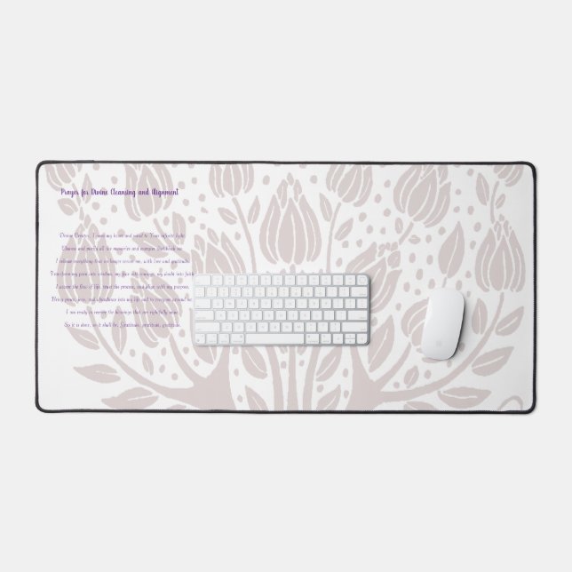 Gebet für göttliche Reinigung und Angleichung Schreibtischunterlage (Tastatur & Maus)