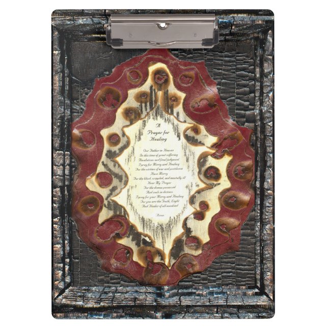 Gebet für Heilung und Schutzübergang Klemmbrett (Vorderseite)