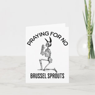 Gebet für kein Brussel Sprouts Funny Osterskelett Karte