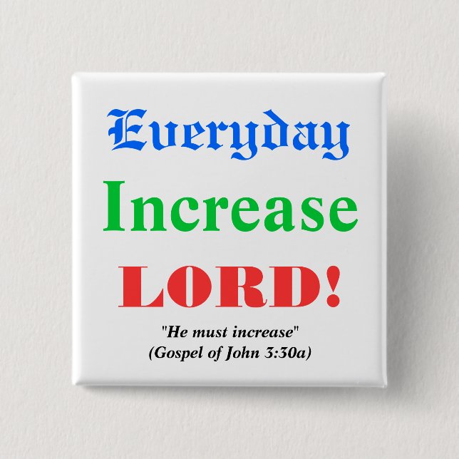 Gebet für Segen Button (Vorderseite)