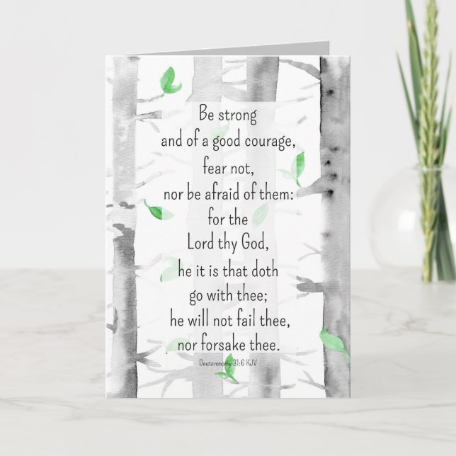 Gebet für Sie religiöse Ermutigung Aspen Tree Karte (Vorderseite)