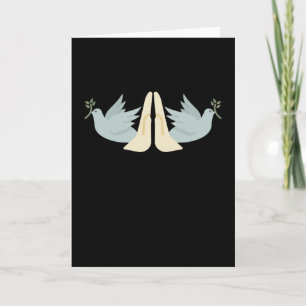 Gebet Hand Peace Doves Christlich Karte