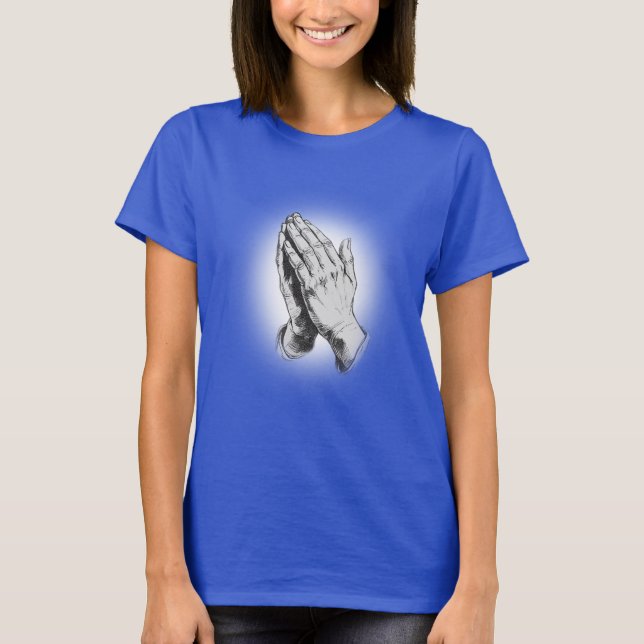 Gebet Hände, Christlich T-Shirt (Vorderseite)