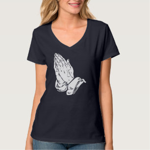 Gebet Hände - Cooler Christlicher religiöser Jesus T-Shirt
