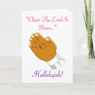 Gebet Hände Kind Christus Der Herr ist verschwiege Feiertagskarte