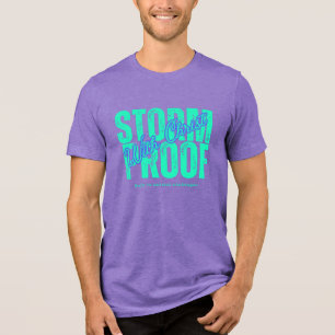 Gebet Jesus Schrift Christentum Grafik Lila Tri-Blend Shirt