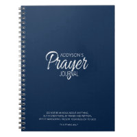 Gebet Journal Navy Blue White