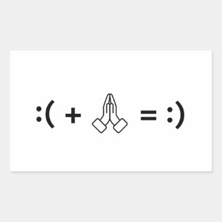 Gebet kann meine Stimmung verändern - Christlicher Rechteckiger Aufkleber