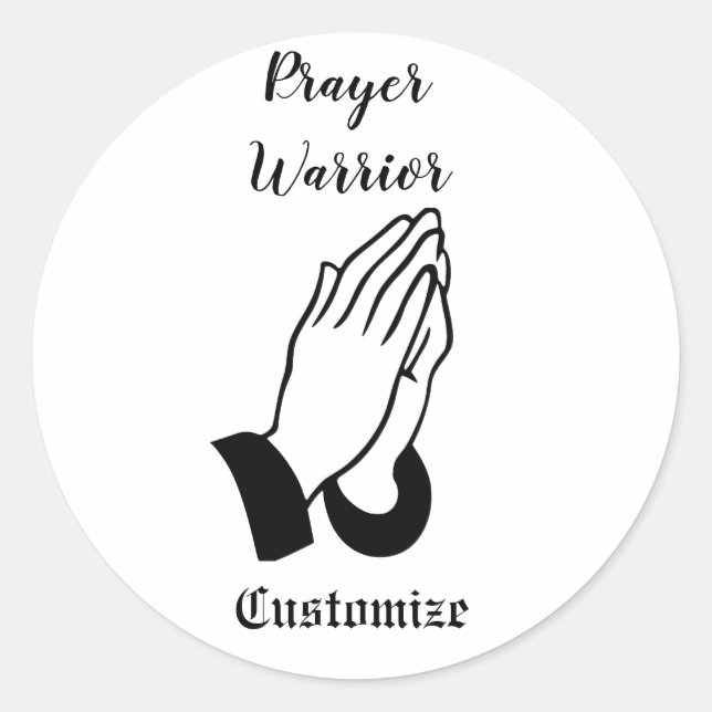 Gebet-Krieger Gebet Thunder_Cove Runder Aufkleber (Vorderseite)