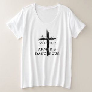 Gebet-Krieger Große Größe T-Shirt