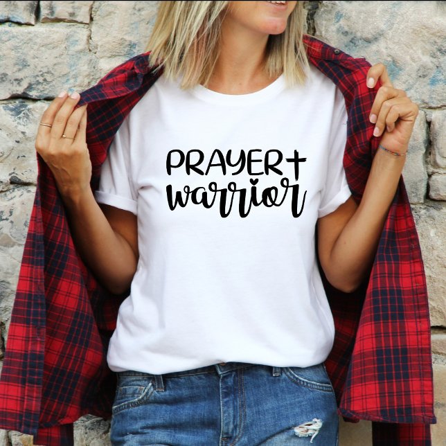 Gebet-Krieger Moderner Christlicher Glaube T-Shirt (Prayer Warrior Modern Christian Faith T-Shirt)