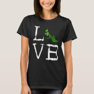 Gebet Mantis Creepy Liebe Mantis Bug Grünes Insekt T-Shirt
