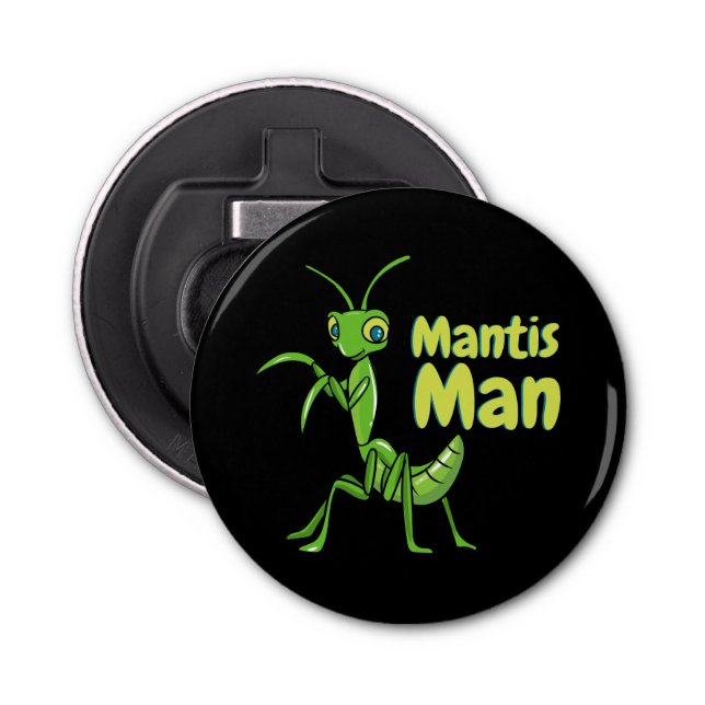 Gebet Mantis Man Green Garden Insekt Flaschenöffner (Vorderseite)