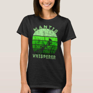 Gebet Mantis Whisperer Retro Vintage grüne Insec T-Shirt