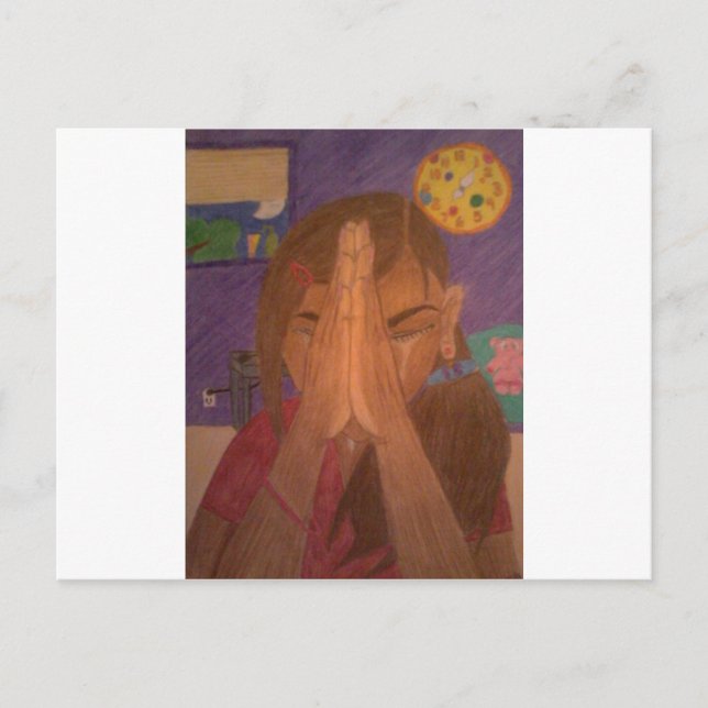 Gebet Postkarte (Vorderseite)