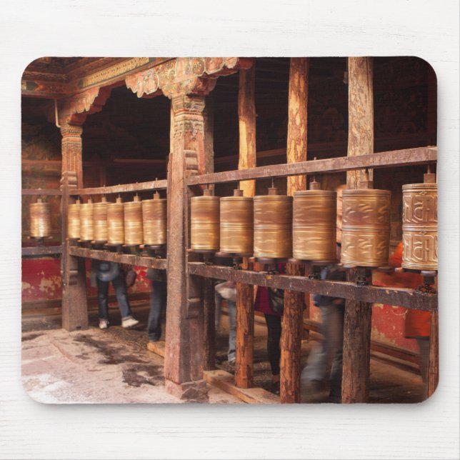 Gebet Räder Tibet Mousepad (Vorne)