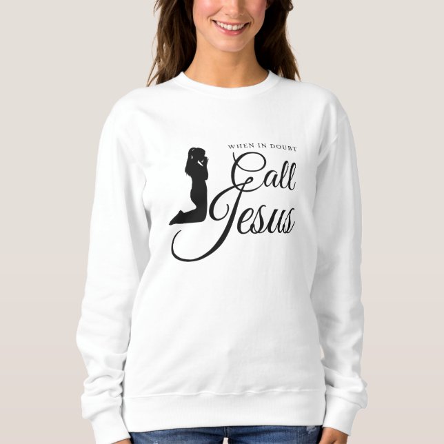 Gebet Religion Jesus Glaube Christlich Sweatshirt (Vorderseite)